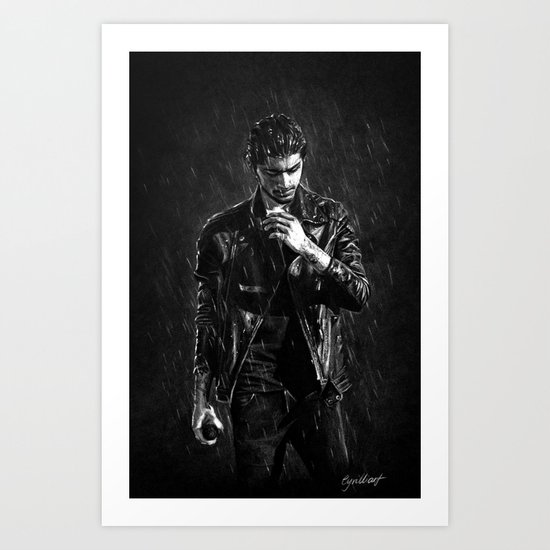 Wet Zayn Art Print