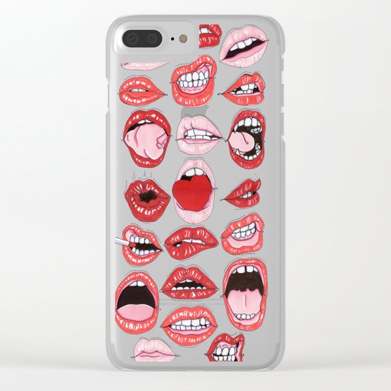Lip Action Clear iPhone Case