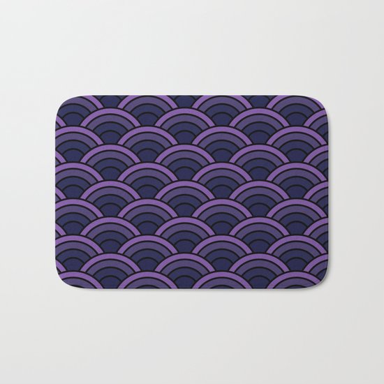 Night Waves Bath Mat