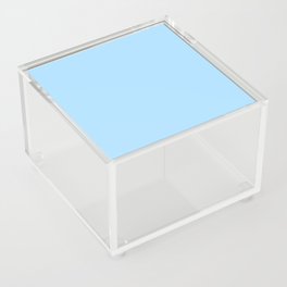 Solid Pale Light Blue Color Acrylic Box