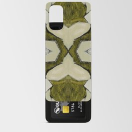 Abstract Oil Painting Pattern Ornament 2c48.4 Olive Green Android Card Case