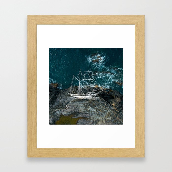 Shipwreck - Maui Framed Art Print