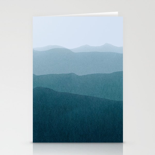 gradient landscape Stationery Cards