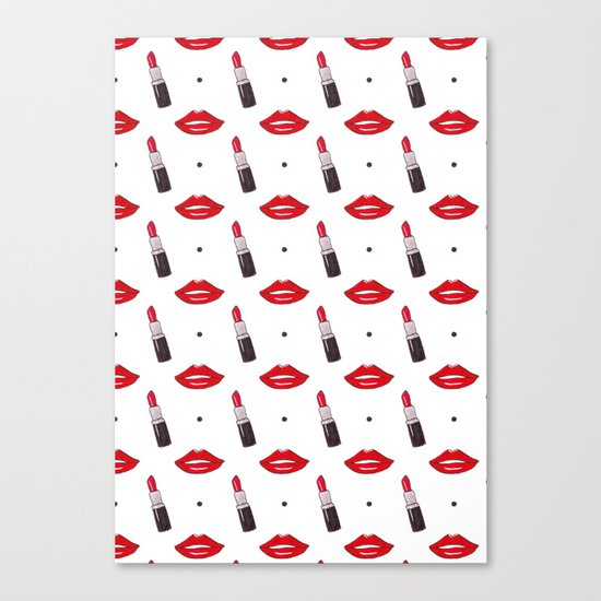 Red Lipstick Canvas Print