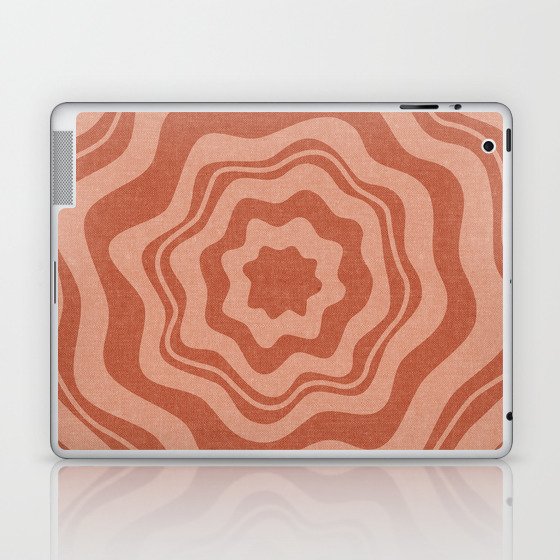 boho floral - terracotta Laptop & iPad Skin