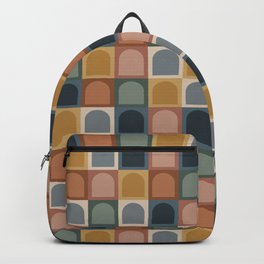 Checkered Arch Pattern X Backpack