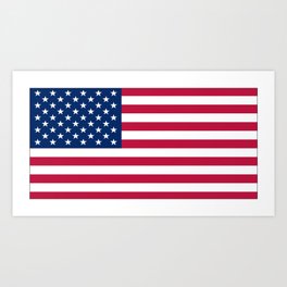 Flag of USA - American flag, flag of america, america, the stars and stripes,us, united states Art Print