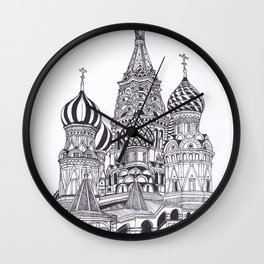 Saint Basil Cathedral, Moscow  Wall Clock