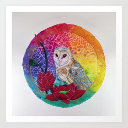 Lakshmi's Vahana ( Bird Whisperer Project Owl ) Art Print