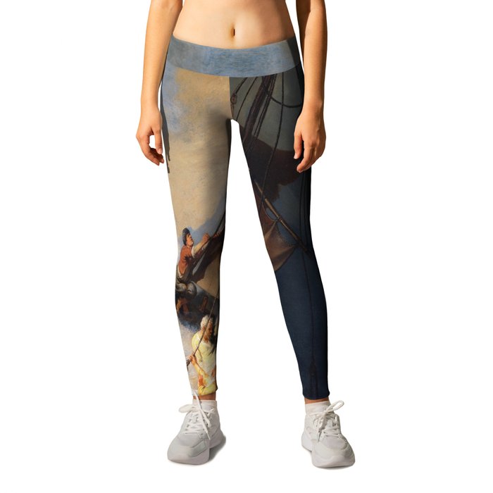 Rembrandt's The Storm on the Sea of Galilee Leggings