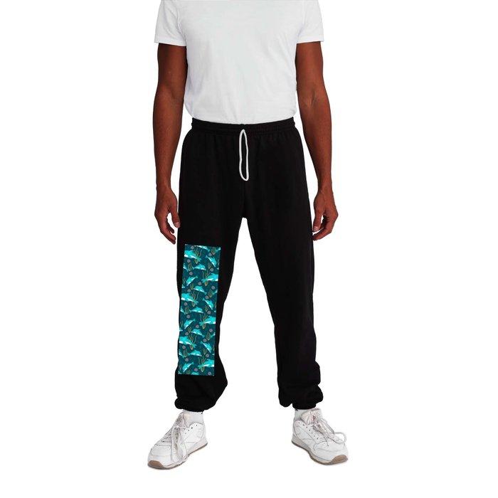 Whimsical lace dolphins in underwater wonderland Sweatpants