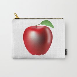 3d apple Carry-All Pouch | Apples, Realistic, Watercolor, Digital, Veganism, Veganart, Veganmom, Apple, Red, Vegandiet 
