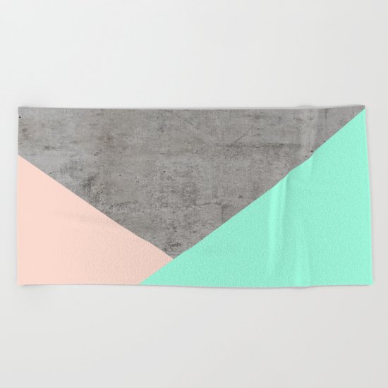 Concrete Collage Beach Towel