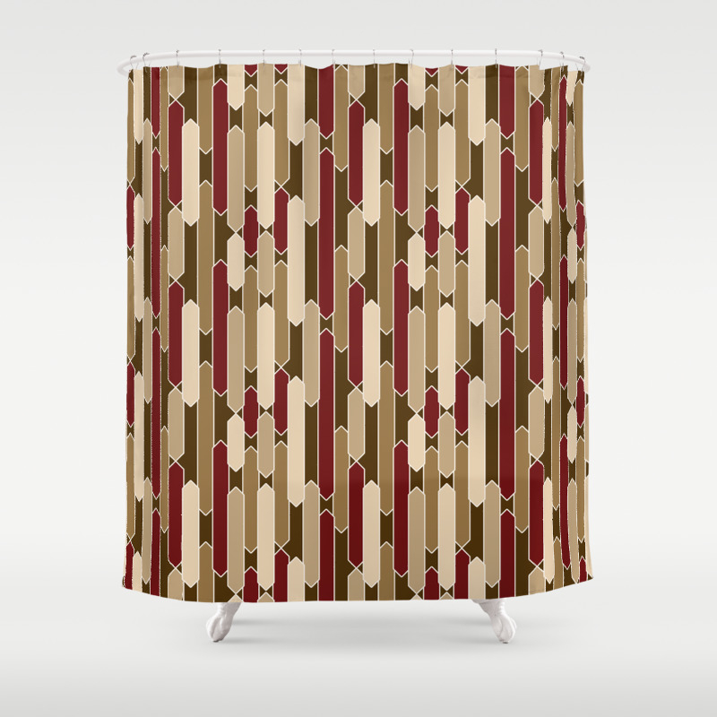 Brown Burdy And Tan Shower Curtain, Shower Curtain Brown Beige