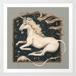 Unicorn Love Art Print by Printspace