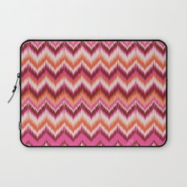 8-Bit Ikat Pattern – Pink & Maroon Laptop Sleeve
