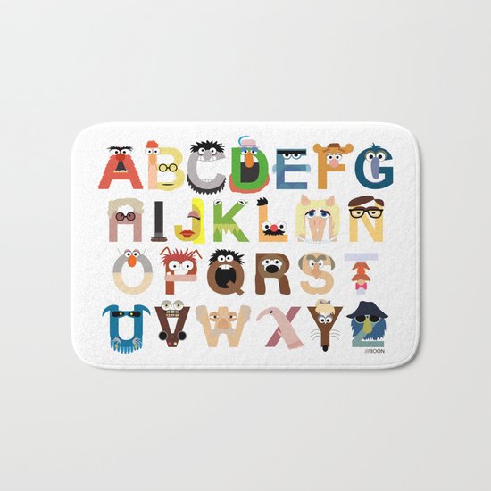 Muppet Alphabet Bath Mat