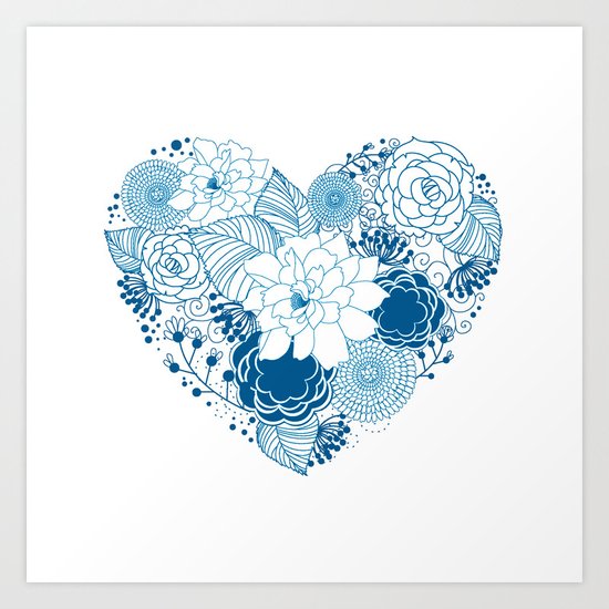 Color my heart Art Print