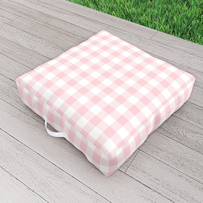 Blush Pink Valentine Pale Pink and White Buffalo Check Plaid