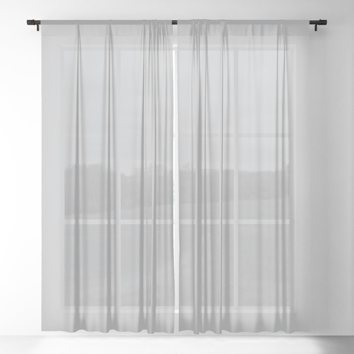 Magnesium Gray Sheer Curtain