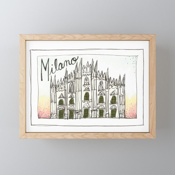 milano Framed Mini Art Print