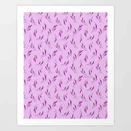 Lavender Floral pattern | Purple and lavender color palette Art Print