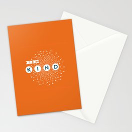 Be Kind (orange/blue) Stationery Cards
