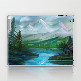 Pastel Skies Mountain Splendor Laptop Skin