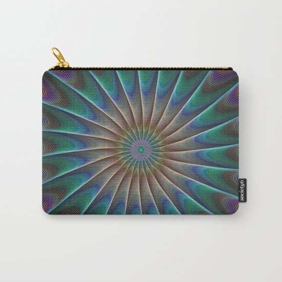 Peacock fractal Carry-All Pouch