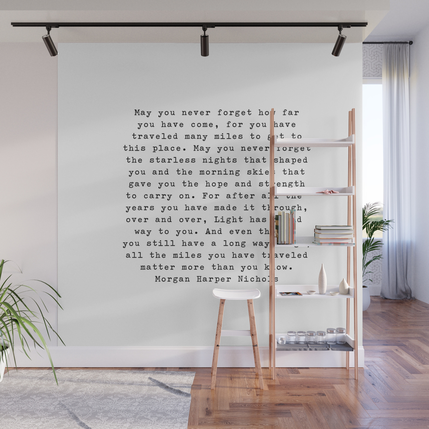 Morgan Harper Nichols Typewriter Style Quote Wall Mural By Msjay Society6