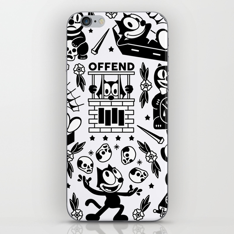 Felix The Cat Iphone Skin By Offendbrand Society6