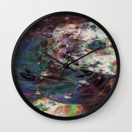 Large Wall Art- Home Decor- Interior Design- OverThere- Abstract Art- Sacred Geometry Wall Clock