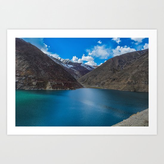 Blue Lake Art Print