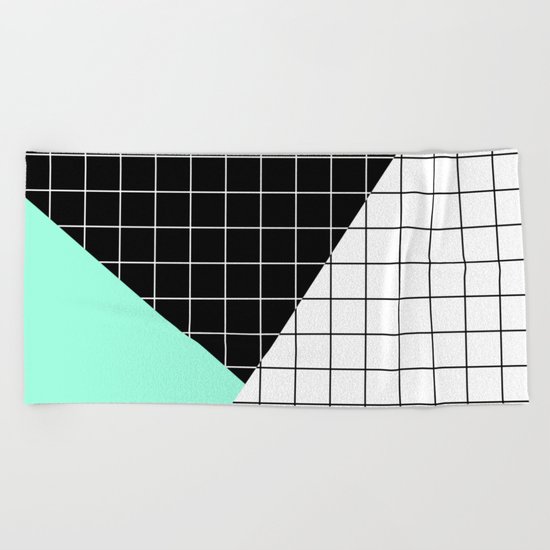 Minimal Geometry II Beach Towel