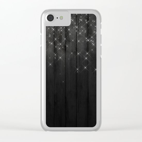 Fairy Lights on Wood 05 Clear iPhone Case