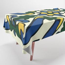 Retro mexican talavera tile classic wall interior design Tablecloth