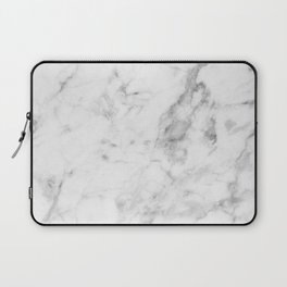 White Marble Laptop Sleeve