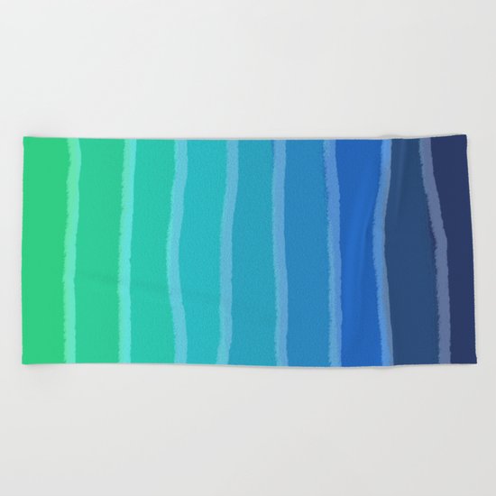 Vertical Color Tones #2 - Rainbow Collection Beach Towel