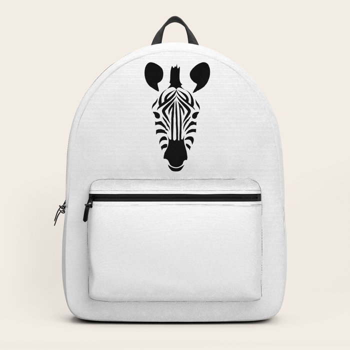 Zebra Face Silhouette Backpack By Azza1070 Society6