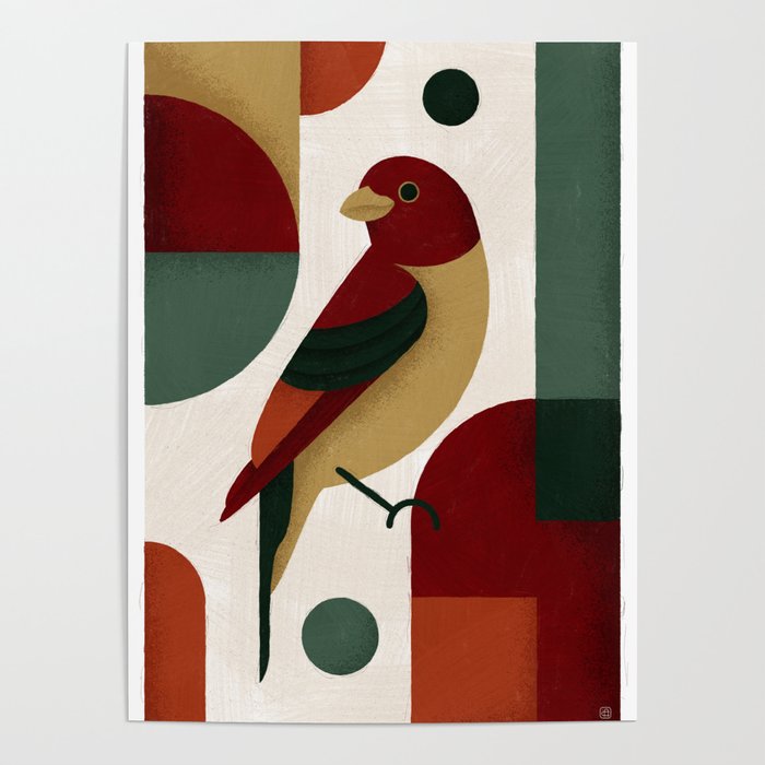 bird motif #48 Poster