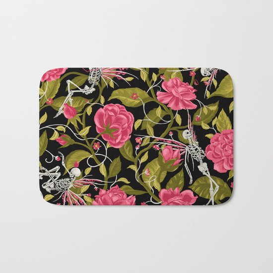 Death of Summer (black and rose) Bath Mat