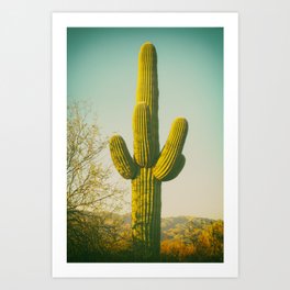The Neon Cactus Art Print