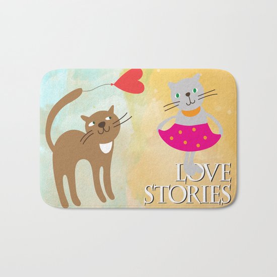Cats - love stories Bath Mat