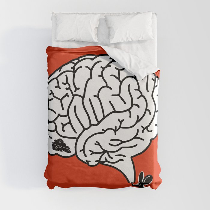 Brain Labyrinth Duvet Cover