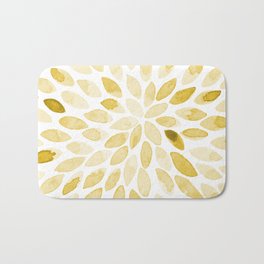Mustard Bath Mats Society6 Watercolor Brush Strokes Yellow Bath Mat