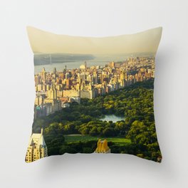 New York City Central Park Throw Pillow