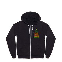 Happy and joyful enlightened Buddha Zip Hoodie