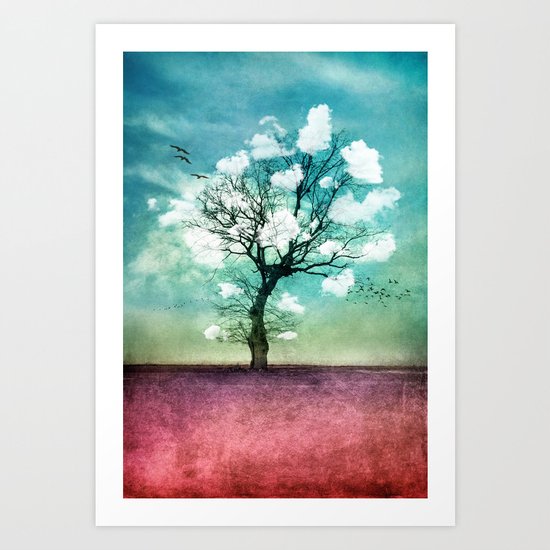 ATMOSPHERIC TREE | Pick me a cloud III Art Print