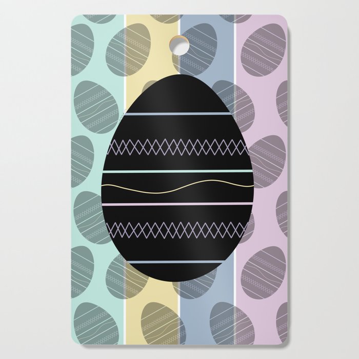 Patterned Easter Eggs Cutting Board