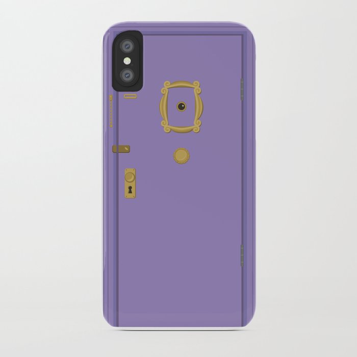 Purple Door Friends Apartment Iphone Case By Paglistudio Society6